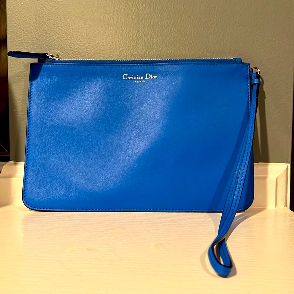 Christian Dior Diorissimo Leather Clutch